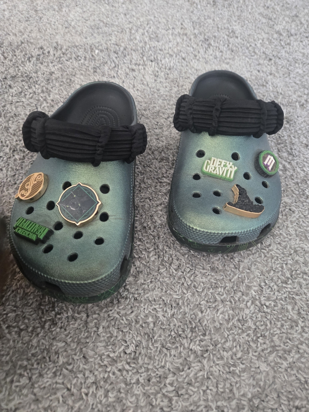 WICKED Crocs Size 9